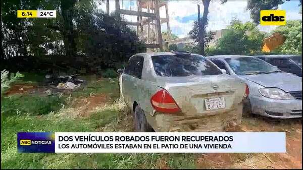 Video: dos vehículos robados fueron recuperados - ABC Noticias - ABC Color
