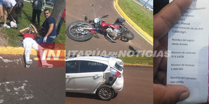 MOTOCICLISTA RESULTÓ CON LESIONES TRAS COLISIÓN EN LA COSTANERA DE ENCARNACIÓN  - Itapúa Noticias