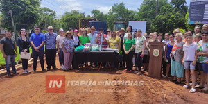 INICIARON OBRAS DE EMPEDRADO EN EL BARRIO 8 DE DICIEMBRE, CAMINO A ITACUA DE ENCARNACIÓN  - Itapúa Noticias