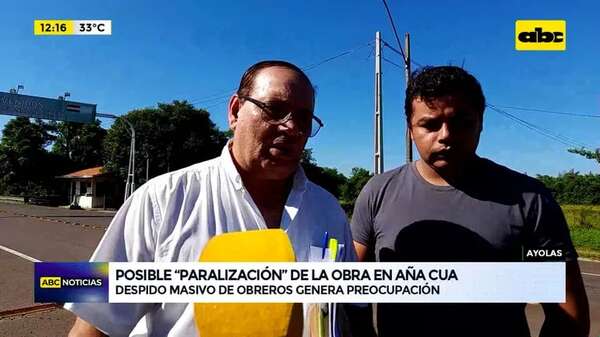 Video: posible “paralización” de la obra en Aña Cua - ABC Noticias - ABC Color