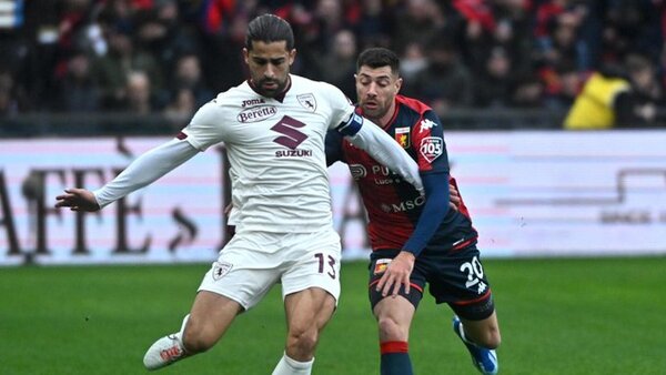 Torino de Tonny Sanabria no pasa del empate ante el Genoa