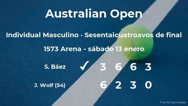 Sebastián Báez pasa a la siguiente fase del torneo de Melbourne tras vencer en los sesentaicuatroavos de final - Tenis - ABC Color
