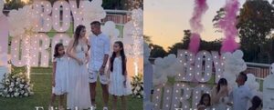 Derlis González y su esposa, ansiosos por la llegada de su tercera hija