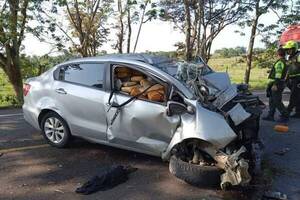 ¡Ndetavy!: Iba con su auto repleto de “plantitas verdes” y chocó por un árbol
