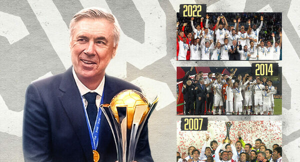 Versus / Ancelotti iguala a Zidane como segundo entrenador más ganador del Real Madrid