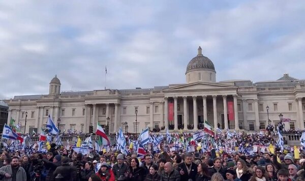 100 días de guerra: Londres, París y Berlín registran actos proisraelíes