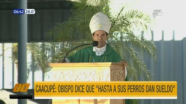Obispo fustiga a políticos diciendo que dan sueldos "hasta a sus perros" - Noticias Paraguay