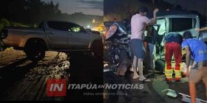 VARIOS HERIDOS TRAS VUELCO DE UNA CAMIONETA EN OBLIGADO - Itapúa Noticias