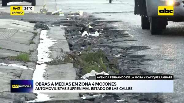 Video: obras a medias en zona 4 mojones - ABC Noticias - ABC Color
