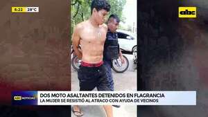 Video: Dos motoasaltantes detenidos en flagrancia - ABC Noticias - ABC Color