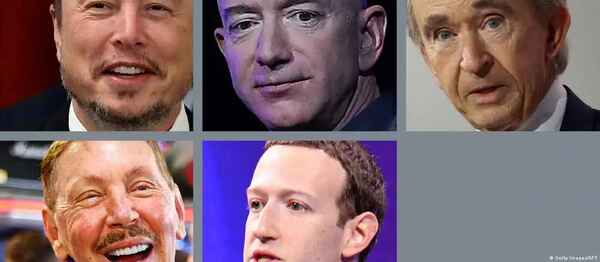 Fortuna de los cinco hombres más ricos se duplicó desde 2020