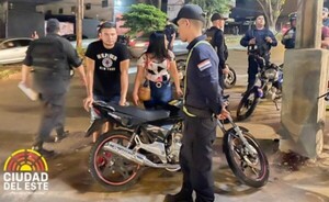 Incautaron 58 motocicletas durante control, en la noche del sábado
