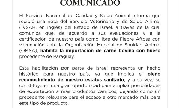 Carne paraguaya conquista nuevo mercado
