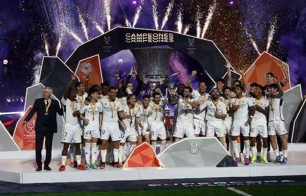 Victoria del Real Madrid sobre el Barcelona en la final de la Supercopa