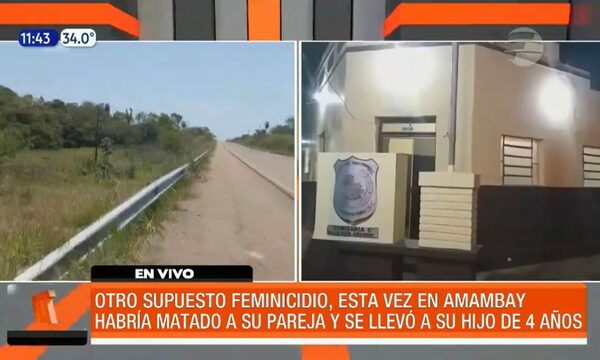 Otro supuesto feminicidio en Amambay | Telefuturo