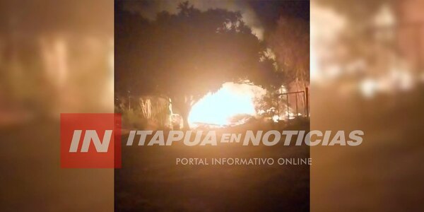 FAMILIA DIJO QUE QUEMARON SU VIVIENDA CON COMBUSTIBLE DE MANERA INTENCIONAL - Itapúa Noticias