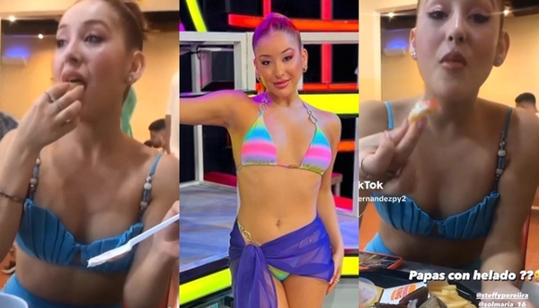 La insólita combinación de Steffy de "Calle 7": papas fritas con helado - Teleshow