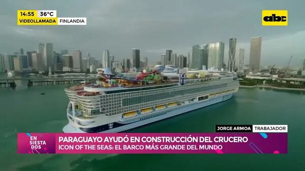 Video: Paraguayo ayudó en construcción del crucero más grande del mundo - ABC TV - ABC Color
