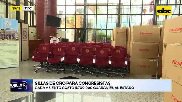 Video: Sillas de oro para Congresistas - ABC Noticias - ABC Color