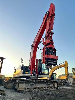Se emplea la excavadora Link-Belt en una novedosa operación de encofrado en excavaciones en Chile - Amigo Camionero