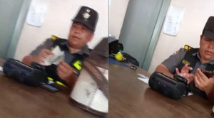Graban a una agente de la Caminera recibiendo coima - Noticiero Paraguay