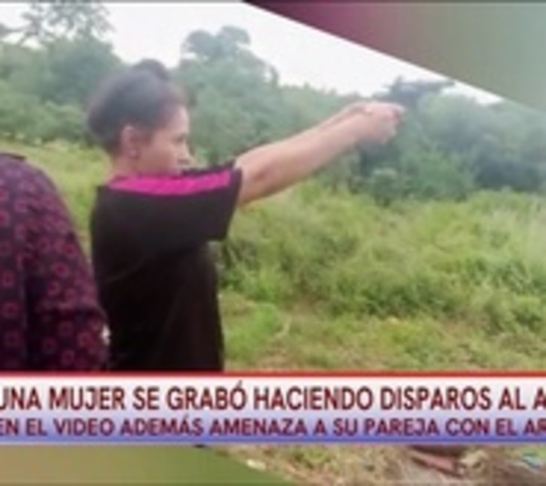 Graban a mujer haciendo disparos al aire en Itapúa - Paraguay.com