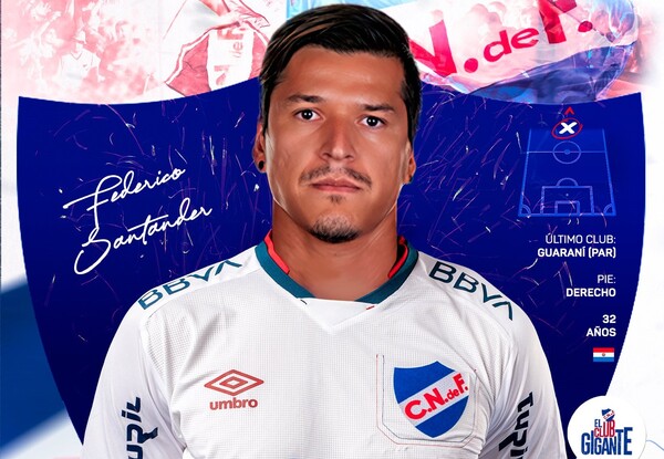 Nacional de Uruguay presentó al delantero Federico Santander