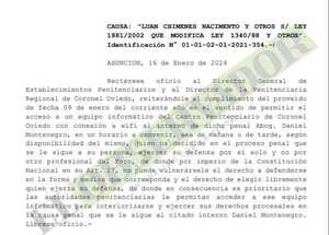 Reiteran oficio para proveer computadora al recluido abogado Daniel Montenegro