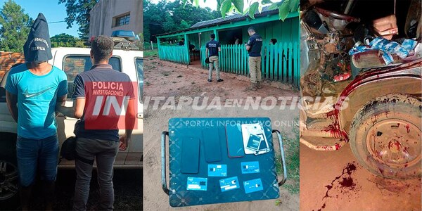 ALLANARON VIVIENDAS EN ITAPÚA POTY EN PROSECUCIÓN A ROBO QUE DEJÓ UN HERIDO DE BALA - Itapúa Noticias