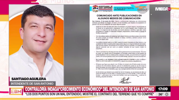 Intendente de San Antonio asegura que no hay inconsistencias en sus declaraciones juradas - Megacadena - Diario Digital