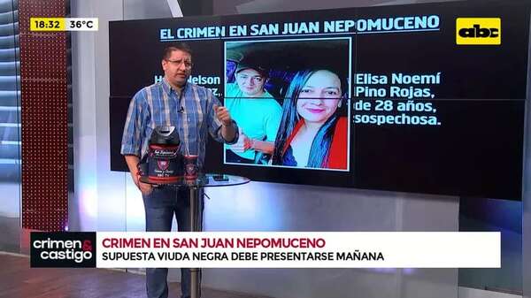Crimen en San Juan Nepomuceno: supuesta “viuda negra” debe presentarse mañana - Crimen y castigo - ABC Color