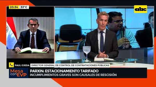 Estacionamiento tarifado: Contraloría podría recomendar rescisión de contrato con Parxin - Mesa de Periodistas - ABC Color