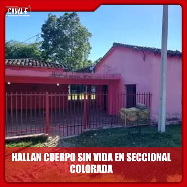 ENCUENTRAN MUERTO A UN HOMBRE DENTRO DE UNA SECCIONAL