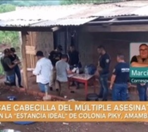 Cae presunto líder del grupo que ejecutó a 6 personas en Amambay - Paraguay.com