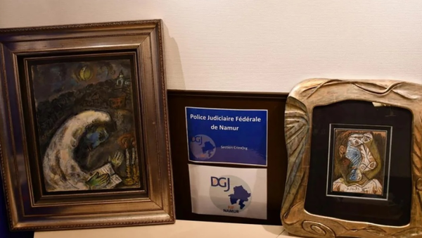 Recuperan en Bélgica pinturas robadas de Picasso y Chagall valorados en 900.000 USD$
