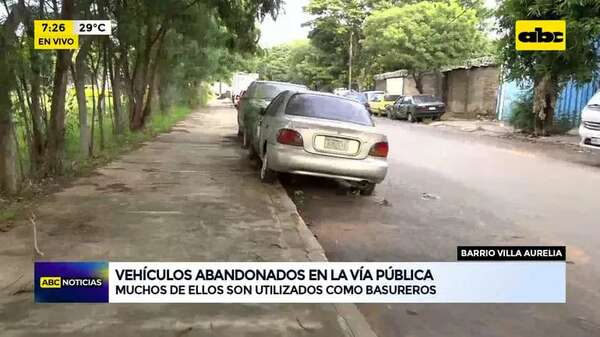 Video: vehículos abandonados en la vía pública  - ABC Noticias - ABC Color