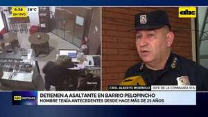 Video: detienen a asaltante en barrio Pelopincho  - ABC Noticias - ABC Color
