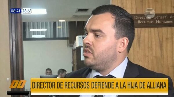 Director de RRHH defiende a la hija de Alliana | Telefuturo