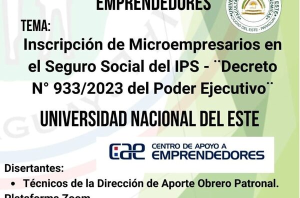 Realizarán capacitación sobre inscripción al seguro social de Microempresarios