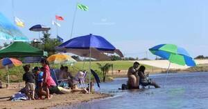 La Nación / Pilar: suspenden habilitación de playa municipal por bajante del río