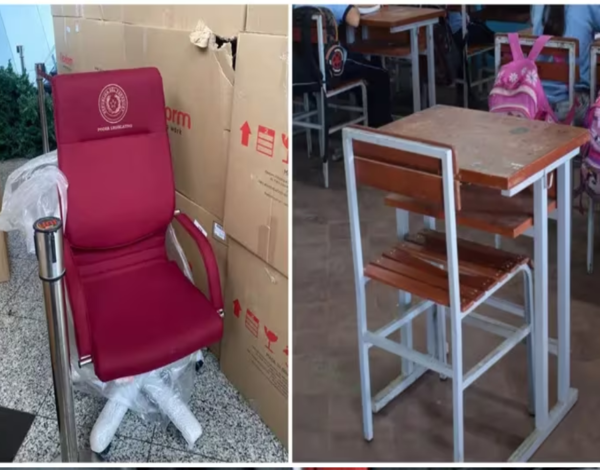 Ministro del MEC: “No sé si es una contradicción” comprar "sillones de oro" antes que pupitres