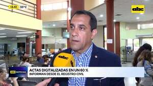 Video: Actas digitalizadas en un 60 % - ABC Noticias - ABC Color