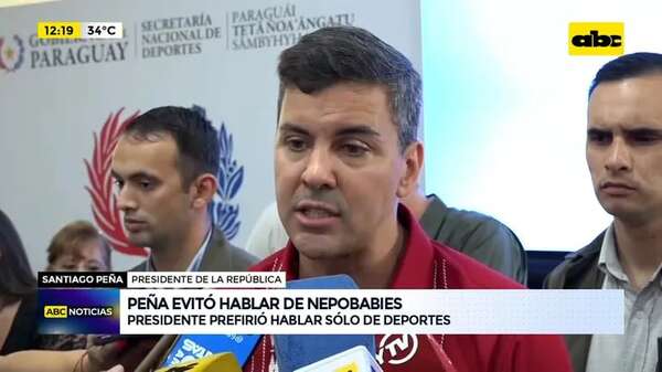 Video: Santiago Peña evitó hablar de ‘’nepobabies’' - ABC Noticias - ABC Color