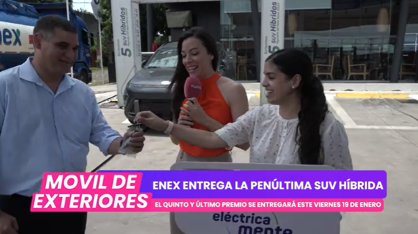 ENEX entrega la penúltima SUV híbrida de la promo “Eléctrica Mente”