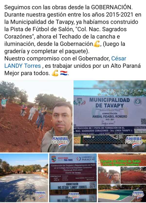 Critican a exintendente por querer lucirse por obra que nunca pagó - La Clave
