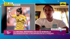 Video: La bienvenida original de Alicia Bobadilla en Racing - ABC TV - ABC Color