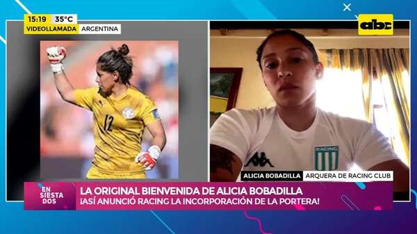 Video: La bienvenida original de Alicia Bobadilla en Racing - ABC TV - ABC Color