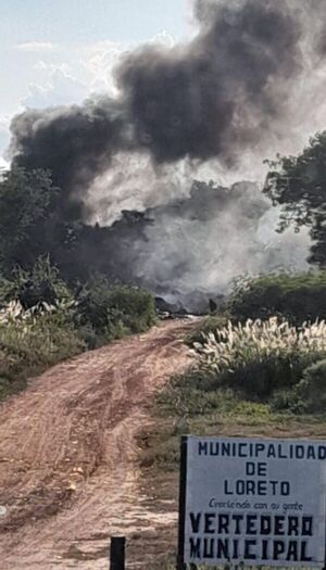 Incendio Deliberado en Vertedero Municipal de Loreto: Responsable Identificada