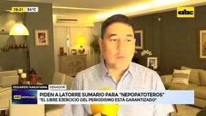 Video: Piden a Latorre sumario para “nepopatoteros” - ABC Noticias - ABC Color