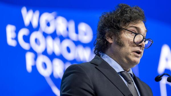 Javier Milei dice en Davos que "Occidente está en peligro" por el socialismo